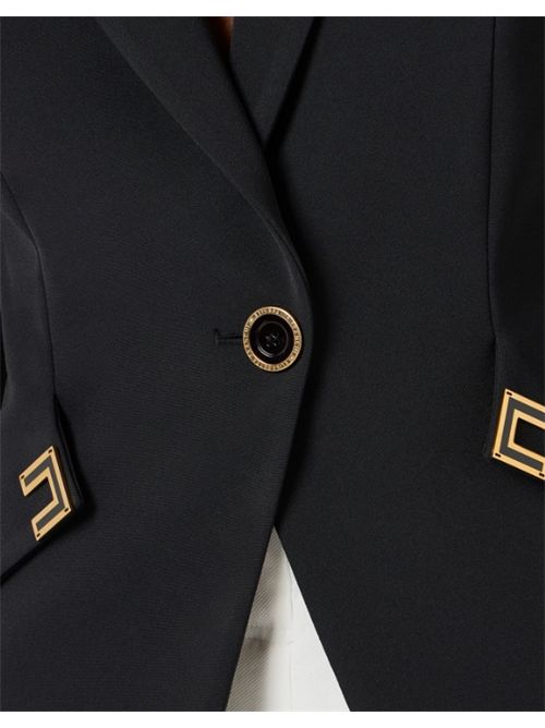 JACKET IN DOUBLE LAYER STRETCH CREPE ELISABETTA FRANCHI | GI21561E2110 nero